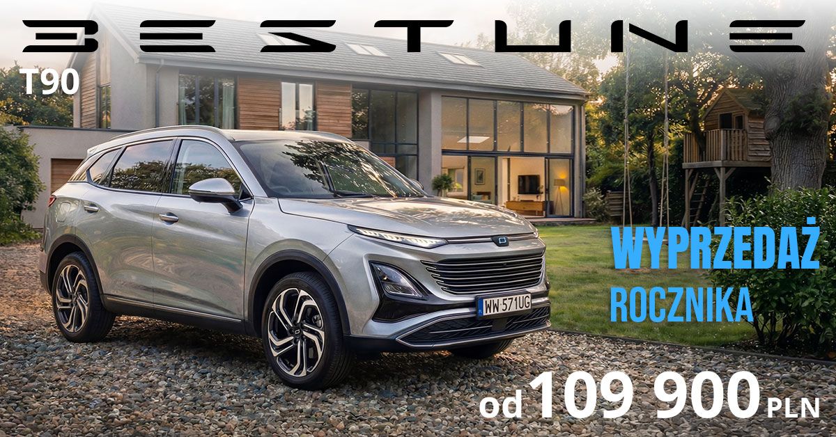 Wyprzedaż rocznika w Salonach Kanclerz BESTUNE T90